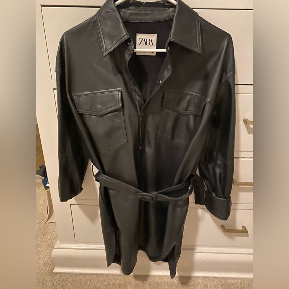 Leather dress